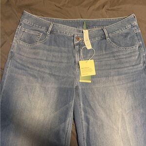 HALARA Asymmetrical Denim Blue Women's wide Leg Jeans